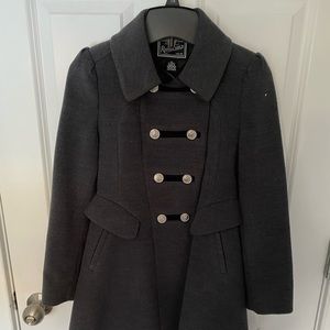 Rothschild Charcoal Gray Girls size 7/8 dress coat